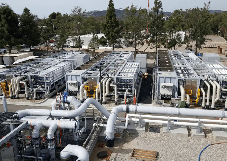 Coastal desalination facility